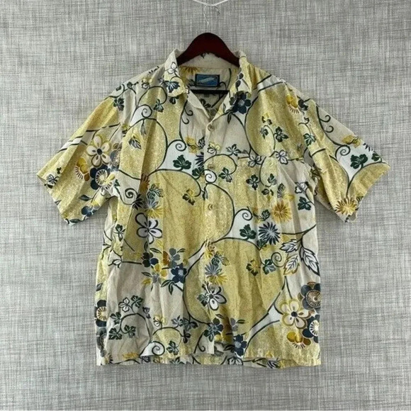 COPY - Vintage Pineapple connection Hawaiian shirt Men's size Large 9710 - Picture 1 of 5